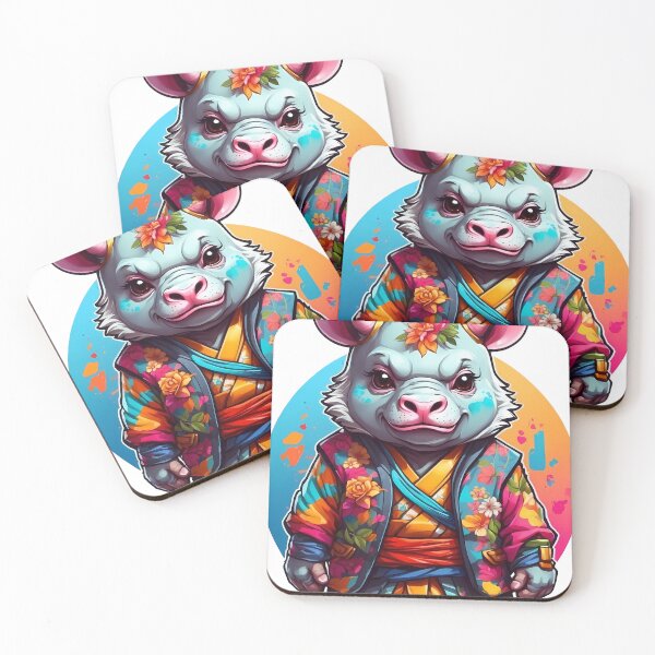 Item preview, Cute ninja rhino. designed and sold by wplamkung.