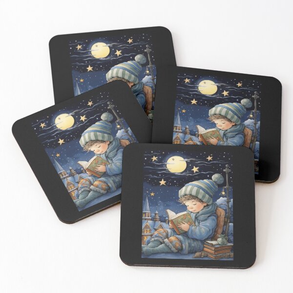 Item preview, Little Boy Reading A Book designed and sold by ErdmanBerge.
