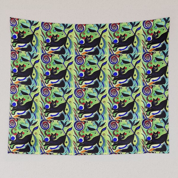 Item preview, Black cat. Abstraction. designed and sold by Natalia-Vlad.