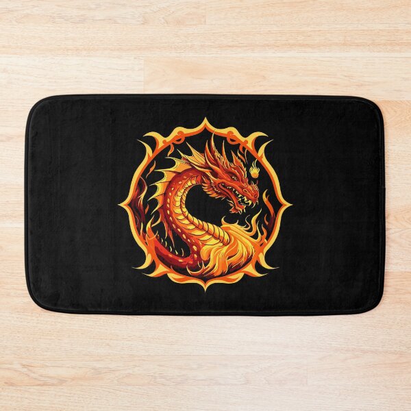 Item preview, Majestic Flame Guardian - Fire Dragon Tee designed and sold by FEBRICAST.