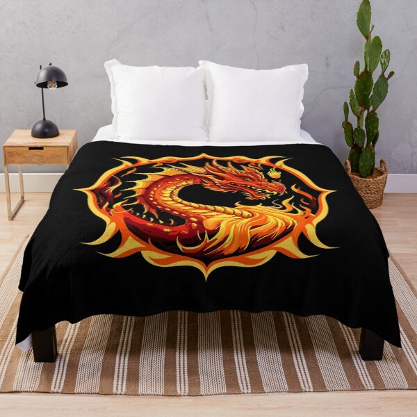 Item preview, Majestic Flame Guardian - Fire Dragon Tee designed and sold by FEBRICAST.