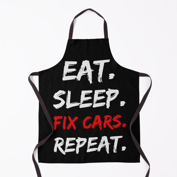 Item preview, Funny Quote Eat Sleep Fix Cars Repeat Vintage Mechanic Reparing Car Matching designed and sold by LittleZea.