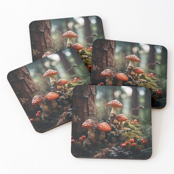 Item preview, Mushroom Winter Red mushroom Cottagecore Mushroom House Poison Mushroom Cookie Mushroom Hunting Mushroom Winter designed and sold by OliveAndSnow.