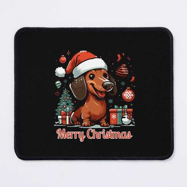 Item preview, Dachshund Merry Christmas - Charming Weiner Dog with Festive Holiday Flair designed and sold by Jurady.