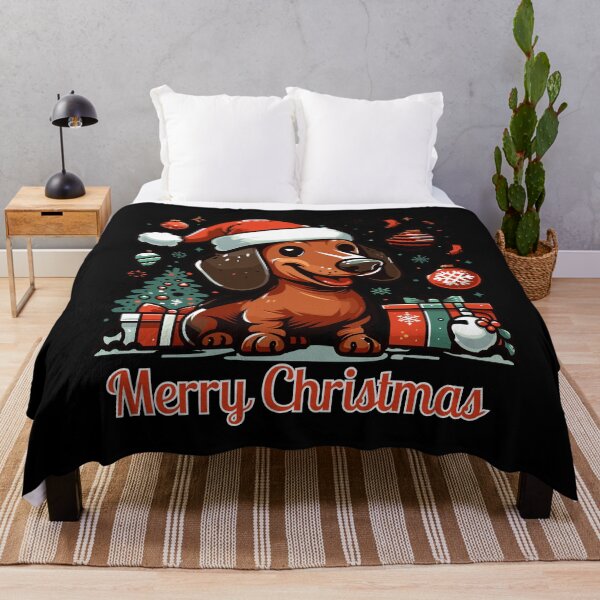 Item preview, Dachshund Merry Christmas - Charming Weiner Dog with Festive Holiday Flair designed and sold by Jurady.