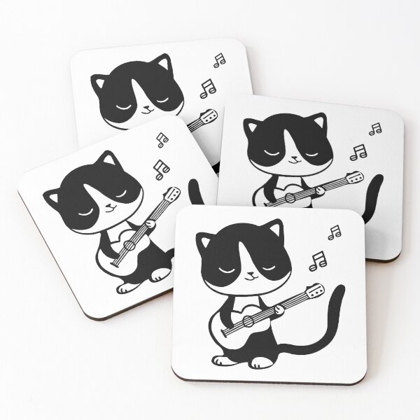 Item preview, Cat playing guitar classic   designed and sold by HippoInkStudio.