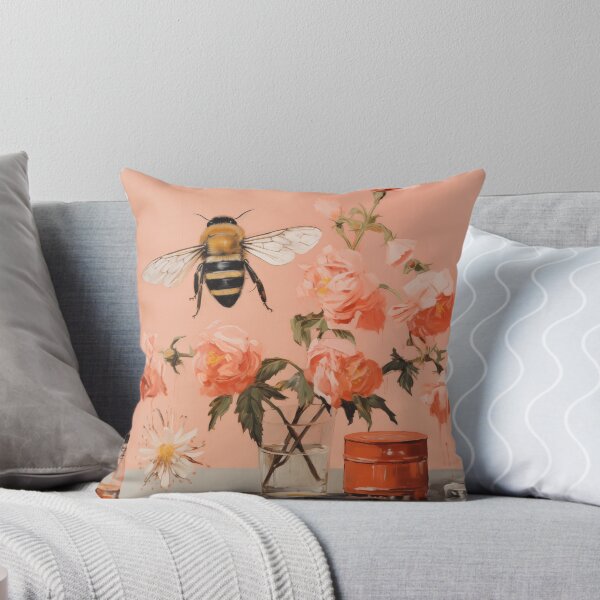 Item preview, Flowers and a bee designed and sold by PricklyPeanut.