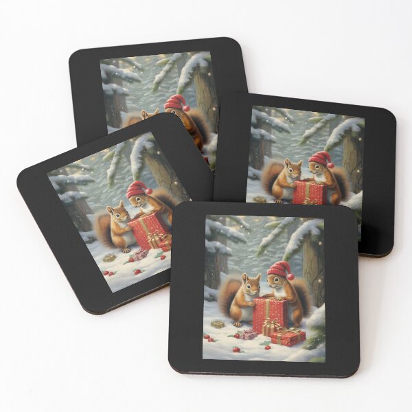 Item preview, Squirrel With Red Box designed and sold by ErdmanBerge.