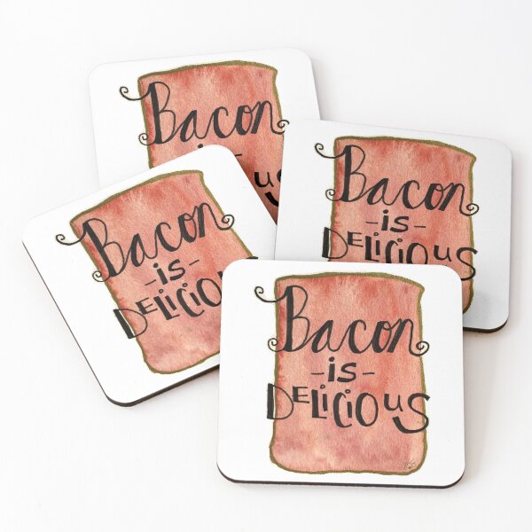 Item preview, Bacon is Delicious - Hand-Lettered Design designed and sold by JillPillDesign.