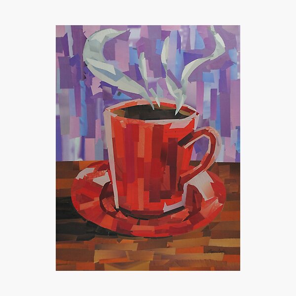 Red Coffee Cup Photographic Print