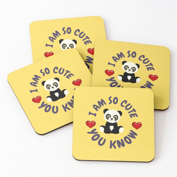 Item preview, Copy of I am so cute you know kawaii blackpanda sticker designed and sold by Cosmicworld07.