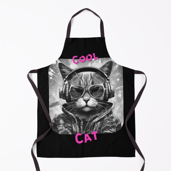 Item preview, Cool cat with headphones and sunglasses designed and sold by KarakitAI.
