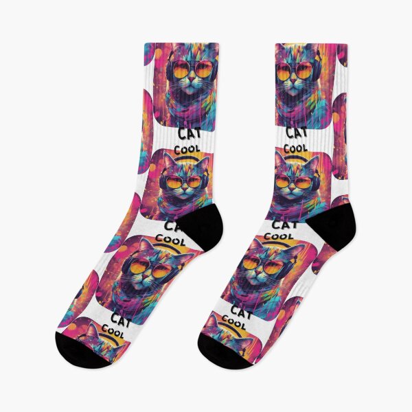 Item preview, Cool cat with headphones and sunglasses designed and sold by KarakitAI.