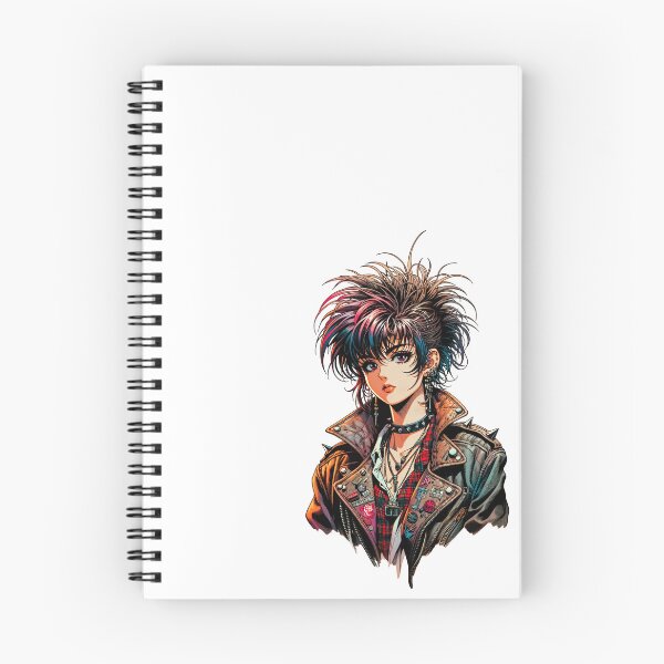 Item preview, Colorful 80's Anime Punk Girl designed and sold by aetherAI.