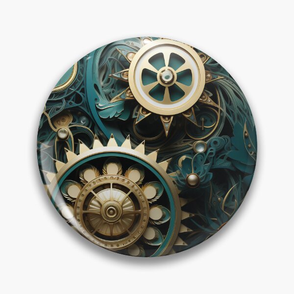 Item preview, Floral Steampunk Paperwork Cogwork Art Flowers designed and sold by Basti09.