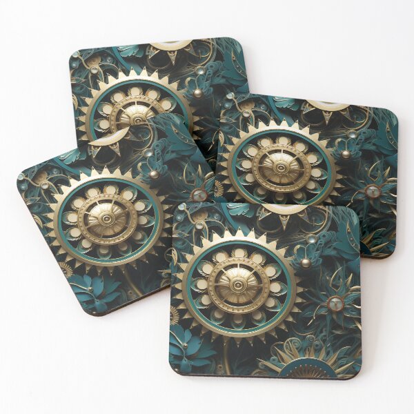 Item preview, Floral Steampunk Paperwork Cogwork Art Flowers designed and sold by Basti09.