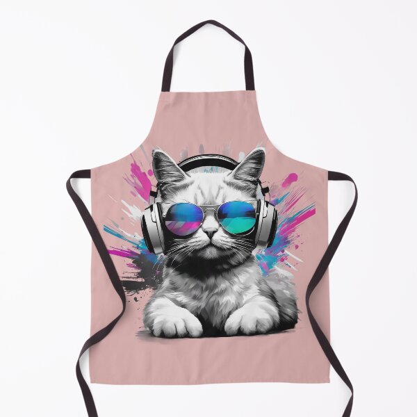 Item preview, Cool cat with headphones and sunglasses designed and sold by KarakitAI.