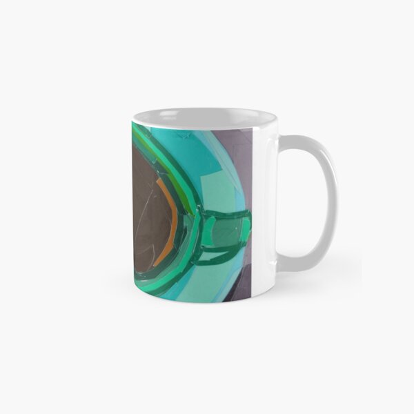 Green Coffee Cup from a Bird's Eye View Classic Mug