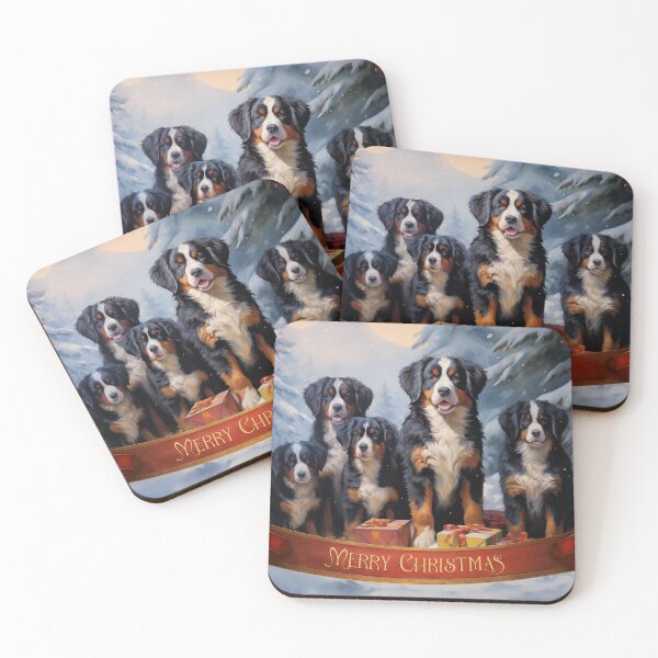 Item preview, Bernese Mountain Dog Christmas card designed and sold by PetsArt.