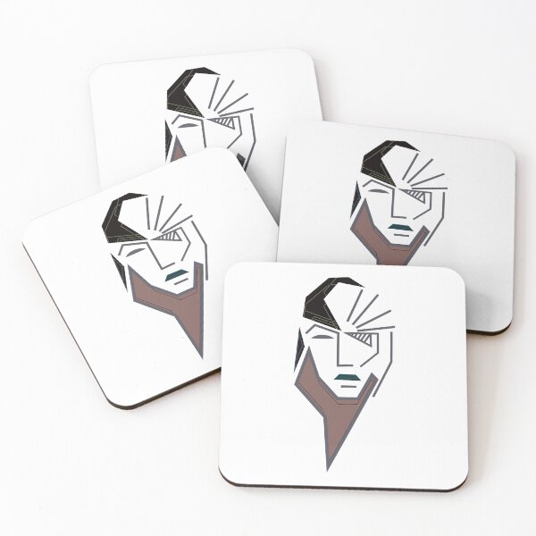 Item preview, Minimal Abstract face  in black and grey brown designed and sold by birasart.