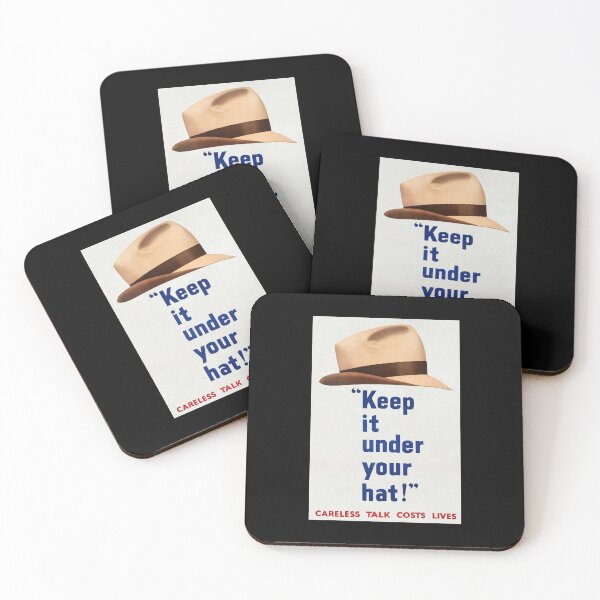 Item preview, Keep It Under Your Hat (WW2 Defence Poster) designed and sold by Hoorahville.