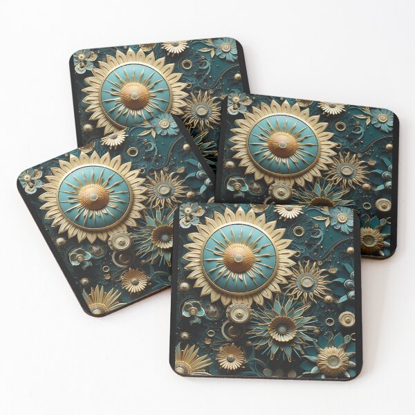 Item preview, Floral Steampunk Paperwork Cogwork Art Flowers designed and sold by Basti09.