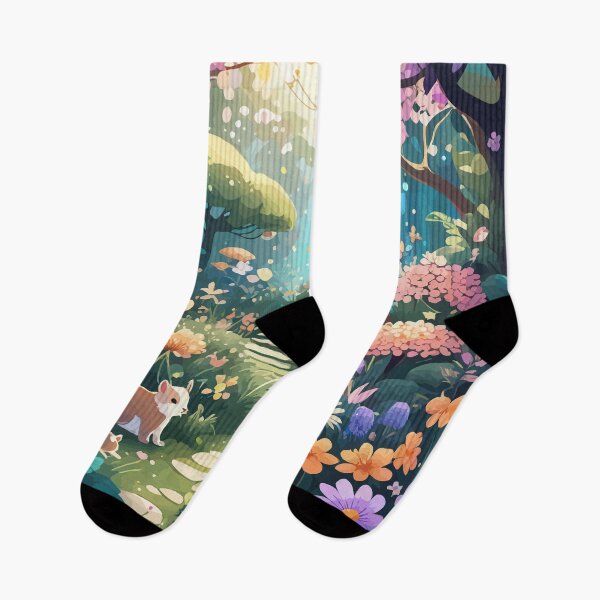 Item preview, Magical creatures in a garden designed and sold by PictureCanvas.