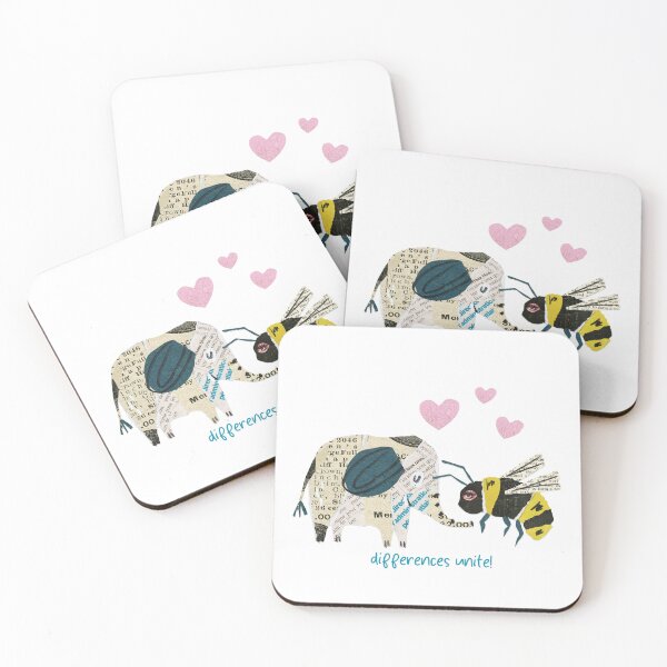 Item preview, love of elephant and bee designed and sold by Mozyden.
