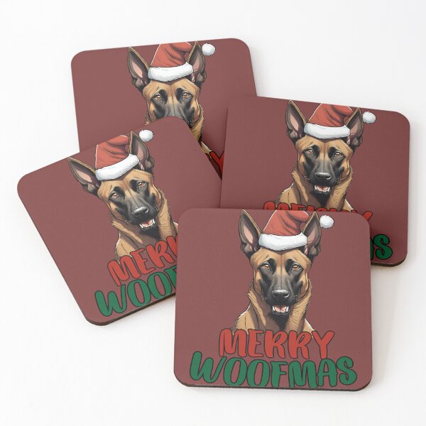 Artikelvorschau, Fröhlicher Woofmas Malinois-Hund entworfen und verkauft von GoodyPaws.