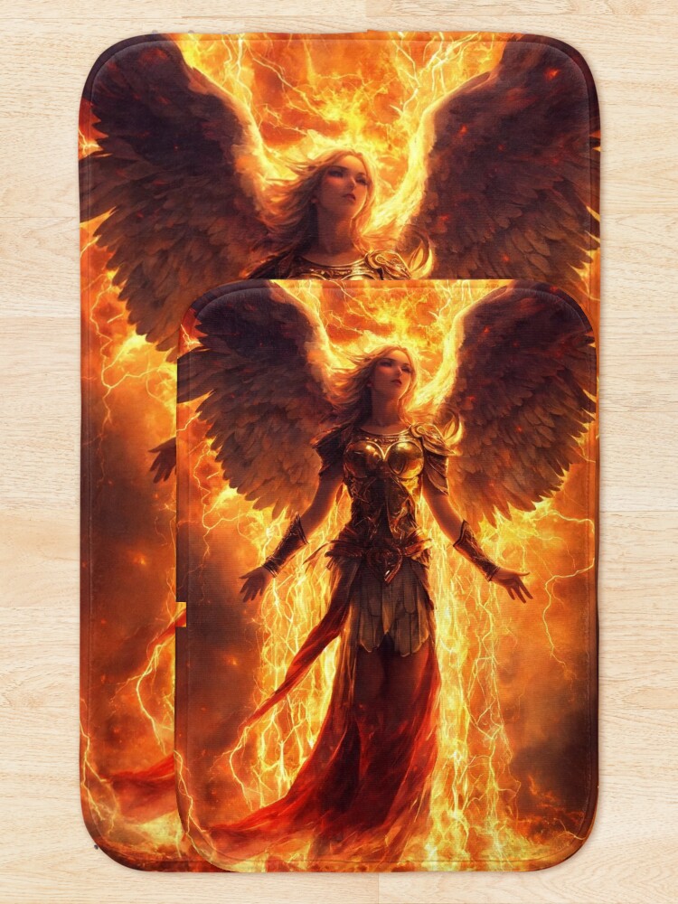 Thumbnail 5 of 6, Bath Mat, Fallen Angel designed and sold by RaF71PrO.