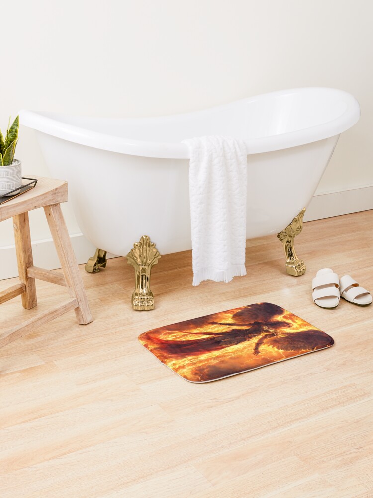 Thumbnail 2 of 6, Bath Mat, Fallen Angel designed and sold by RaF71PrO.