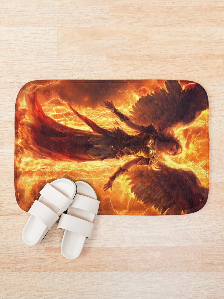 Thumbnail 1 of 6, Bath Mat, Fallen Angel designed and sold by RaF71PrO.