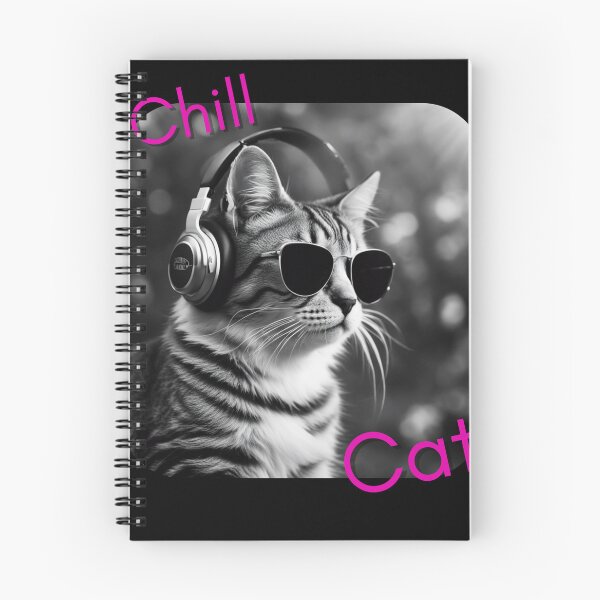 Item preview, Cool cat with headphones and sunglasses designed and sold by KarakitAI.