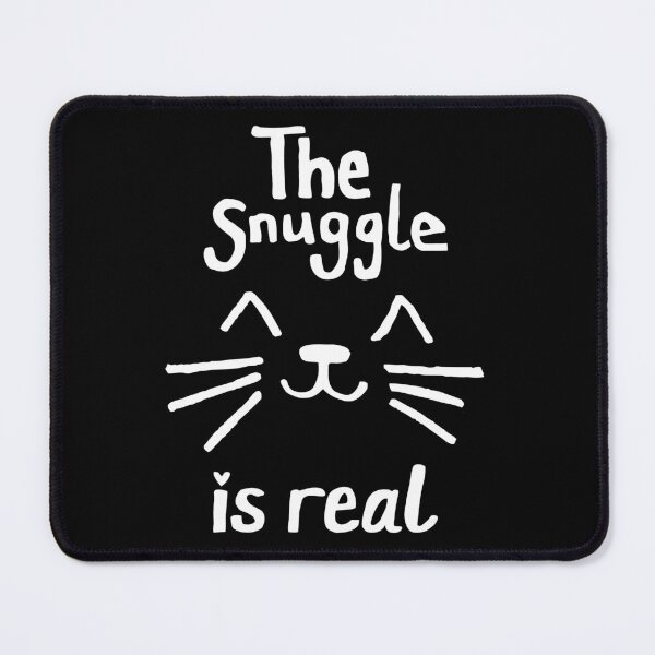 Item preview, The Snuggle is Real (White on Black) designed and sold by JillPillDesign.