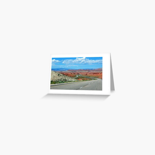 On The Winding Road Greeting Card