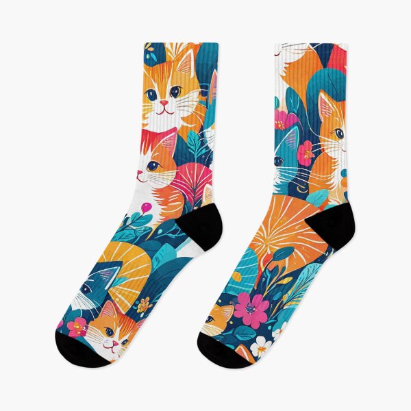 Item preview, Cute cats in a garden designed and sold by PictureCanvas.