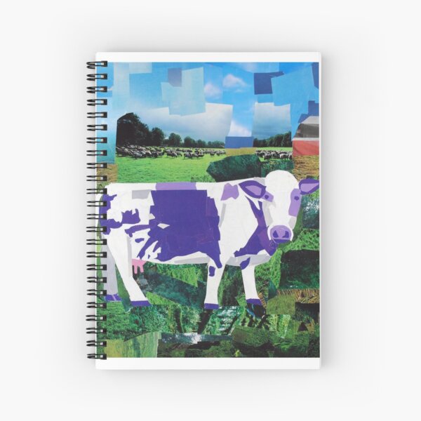 A Purple Cow's Paradise Spiral Notebook