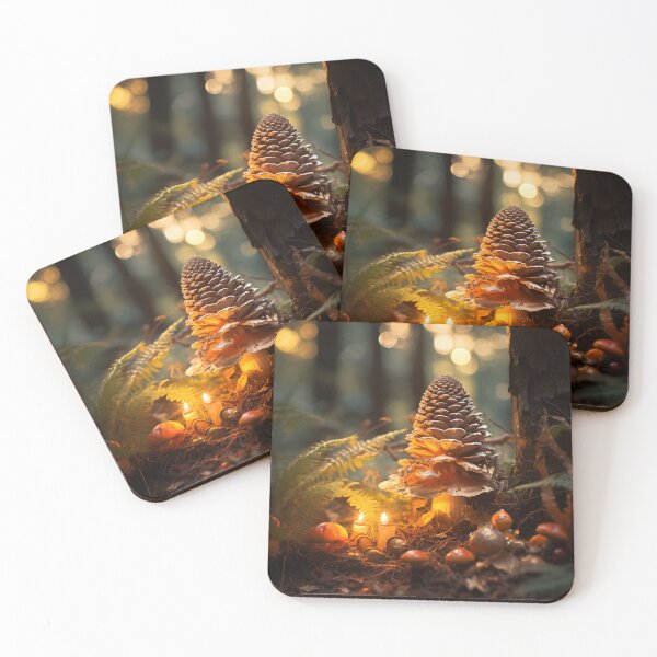 Item preview, Pineforest Pinecone Mushroom House Poison Mushroom Cookie Mushroom Hunting Mushroom Winter designed and sold by OliveAndSnow.