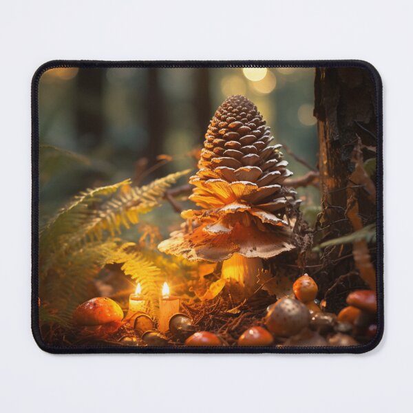 Item preview, Pineforest Pinecone Mushroom House Poison Mushroom Cookie Mushroom Hunting Mushroom Winter designed and sold by OliveAndSnow.