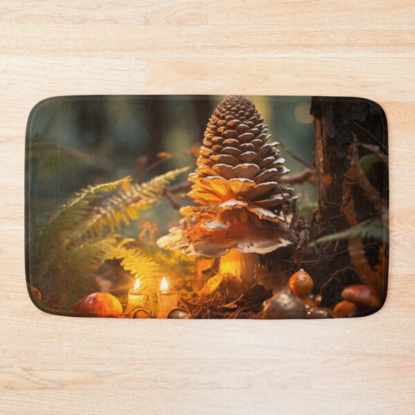 Item preview, Pineforest Pinecone Mushroom House Poison Mushroom Cookie Mushroom Hunting Mushroom Winter designed and sold by OliveAndSnow.