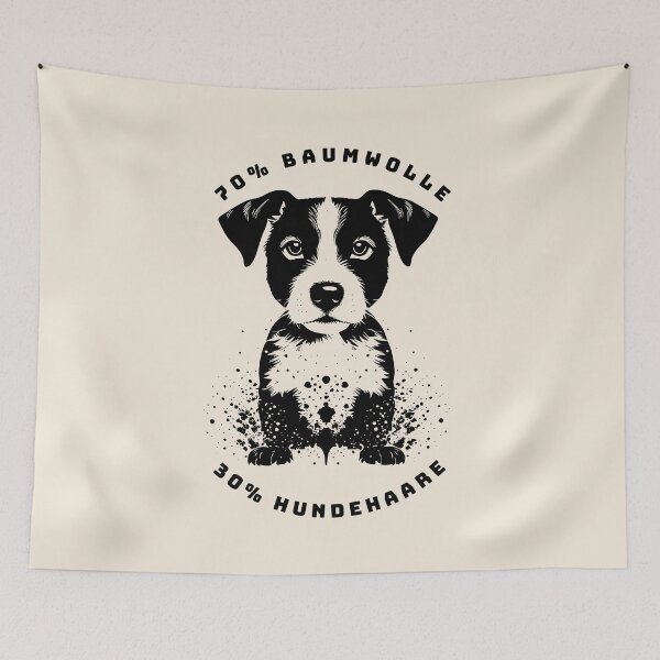 Item preview, 70 percent cotton, 20 percent dog hair. Saying in German - funny designed and sold by Pflugart.