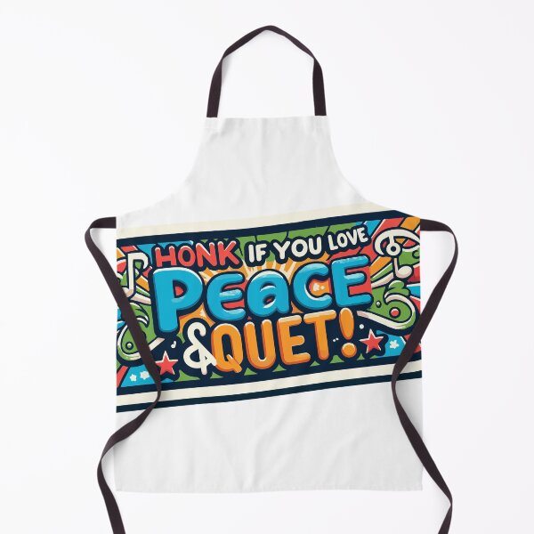 Item preview, "Honk If You Love Peace and Quiet Bumper Sticker Design" designed and sold by TechnoFutur.