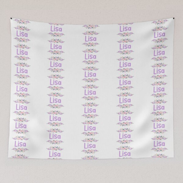Item preview, Purple Flower Lisa Name Label designed and sold by NormadWorld.