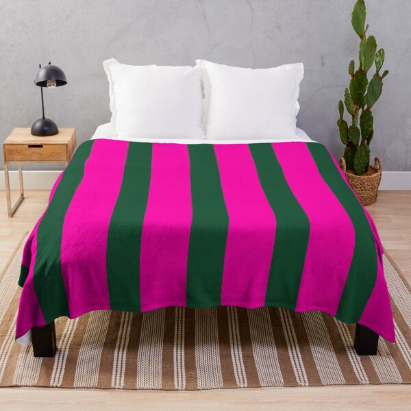 Item preview, Hot Pink and Dark Green Stripes designed and sold by OneThreeSix.