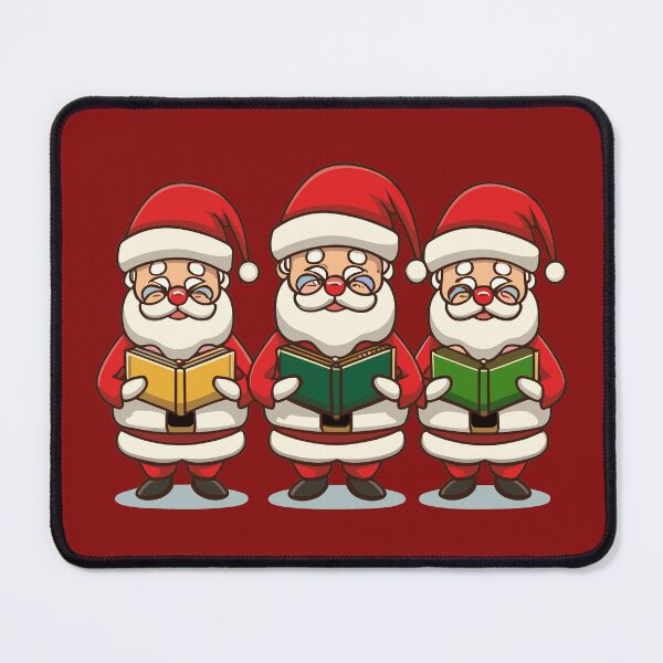 Item preview, Three Cute Santa Claus reading Book. designed and sold by BarklesStudio.