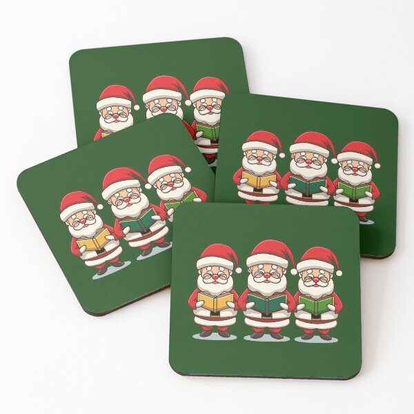 Item preview, Three Cute Santa Claus reading Book. designed and sold by BarklesStudio.