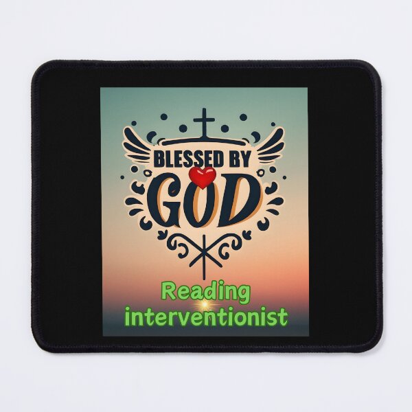 Item preview, BLESSED BY GOD READING INTERVENTIONIST designed and sold by carlos crane.