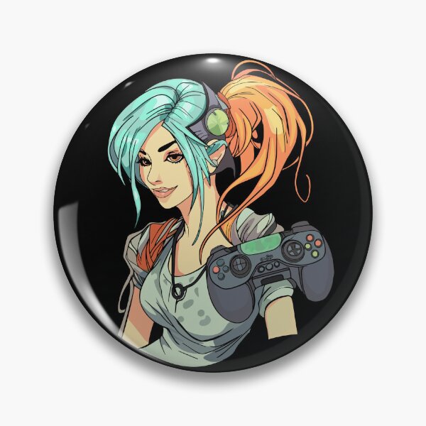 Item preview, "Virtual Vanguard: The Gaming Woman designed and sold by Anastasiia Yurevych.
