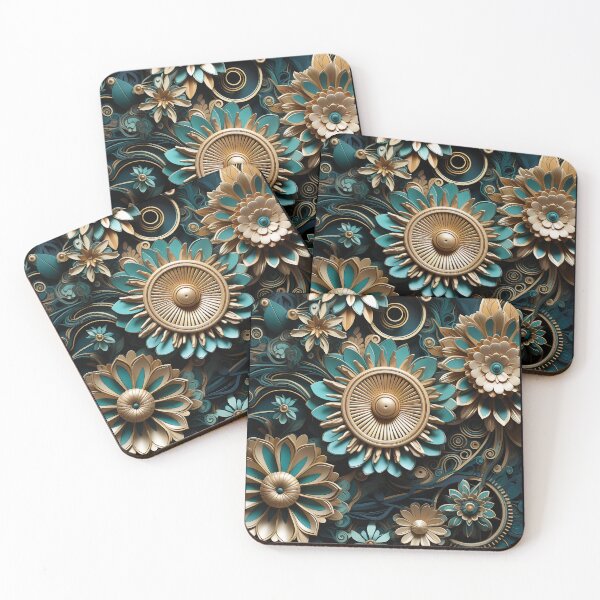 Item preview, Floral Steampunk Paperwork Cogwork Art Flowers designed and sold by Basti09.