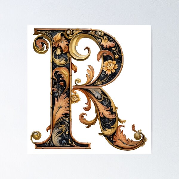 Letter R, Your Initial, Script Letters, Monogram Wall Decor – Country Proud  USA